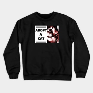 Adopt A Cat Crewneck Sweatshirt